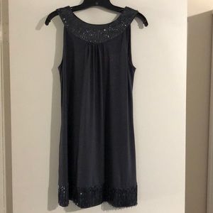 Sequence party dress, sparkle grey